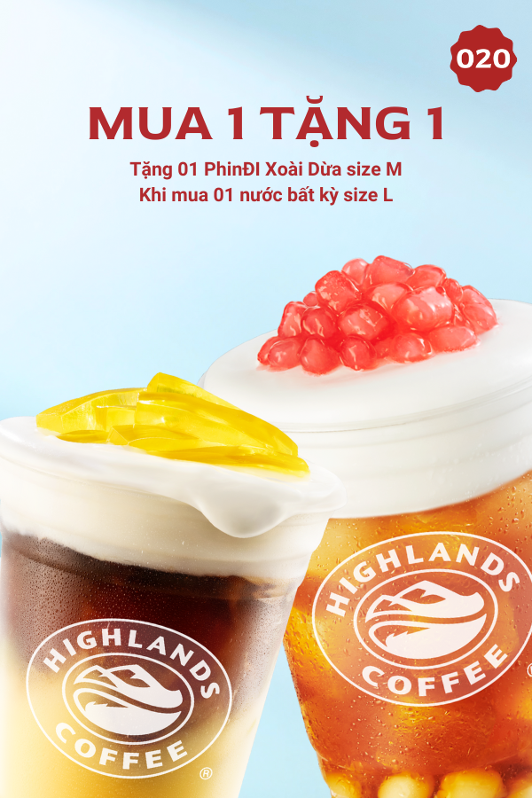 Buy L (bất kỳ) Get M PhinĐI Xoài Dừa