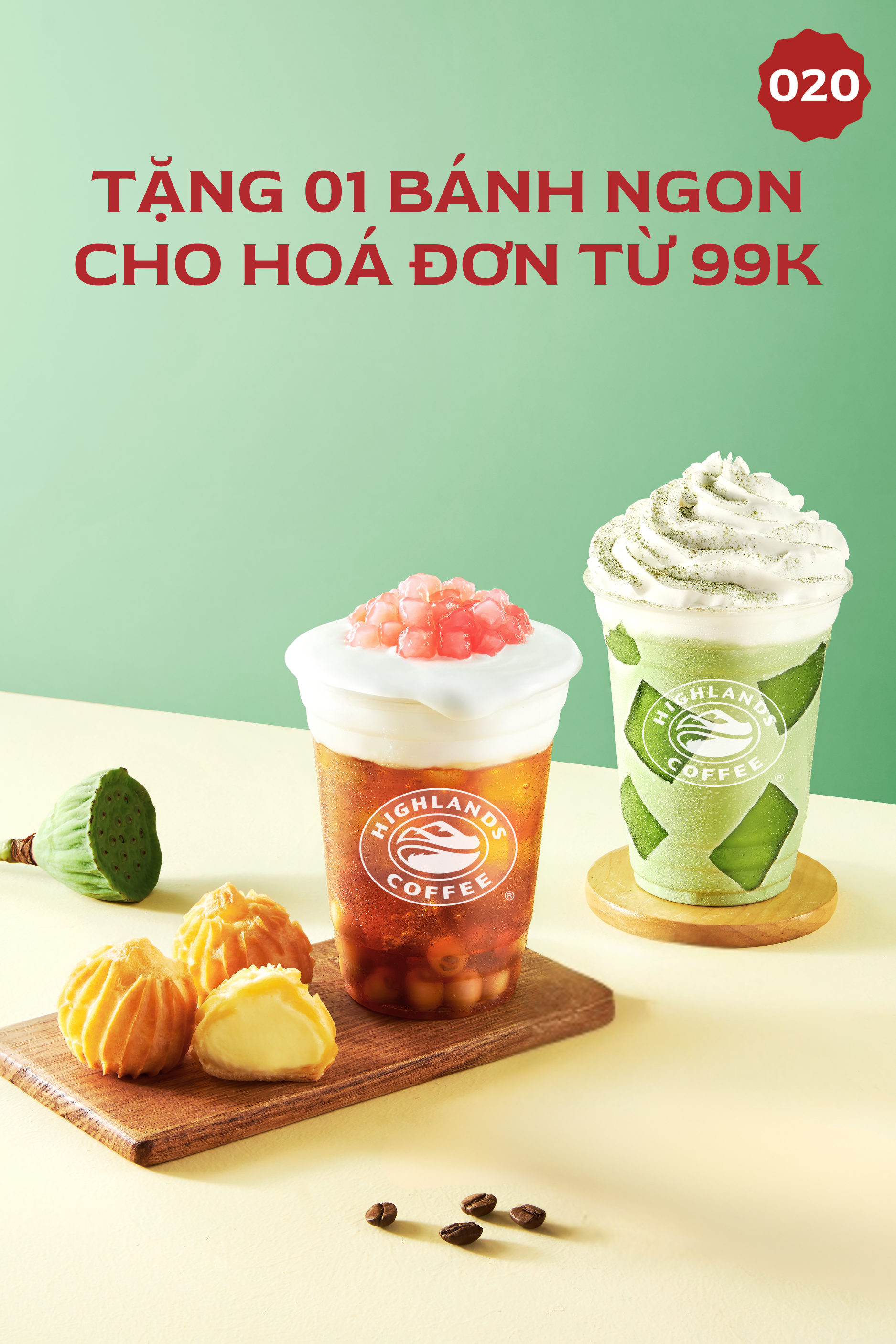 Tặng bánh ngon cho hóa đơn 99K