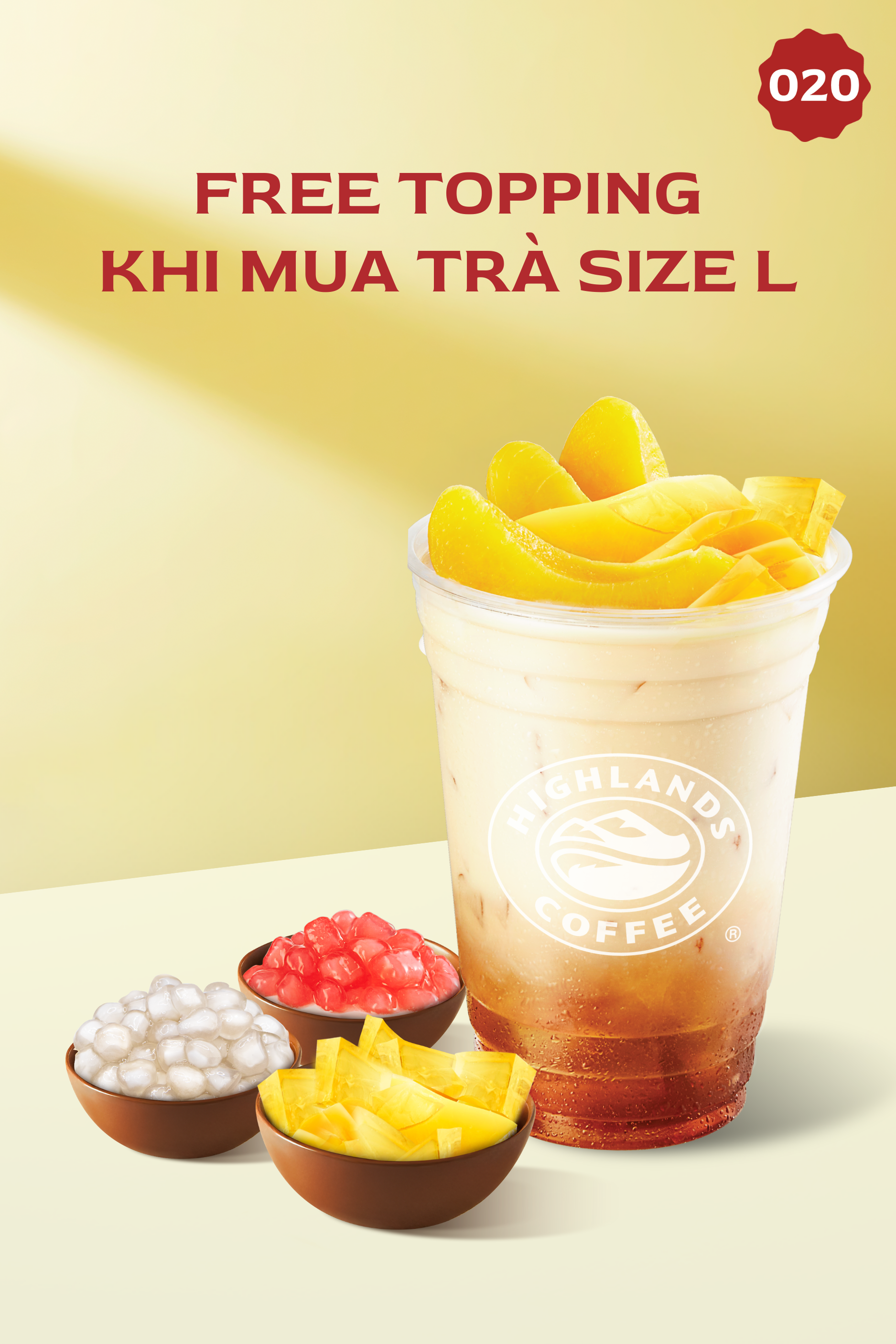 Free Topping cho 1 Trà L